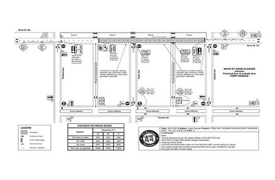 Rendering of traffic control plans